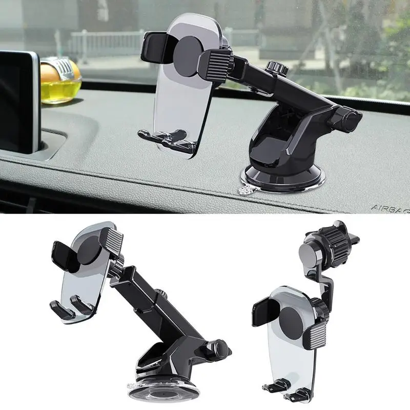 

Car Phone Holder 360 Degree Rotating Air Vent Mount Dashboard Long Arm Suction Cup Cellphone GPS Support Automobile Accessories