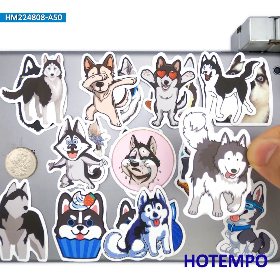 20/30/50 штук Милый сибирский хаски Смешная собачка Мультяшный стиль Наклейки на