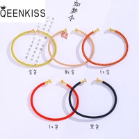 qeenkiss ac518 fine wholesale fashion woman girl friend party birthday wedding gift wire diy adjustable bracelet bangle
