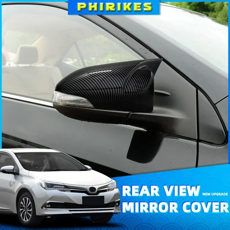 Стильные Чехлы На Зеркала Автомобиля Из Углеродного Волокна Для Toyota C-hr Колпачки
