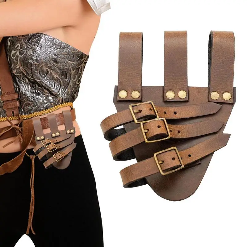 

Leather Scabbard Belt Leather Adjustable Costume Belt Medieval Viking Belt For Knight Warrior Pirate Cosplay Retro Medieval