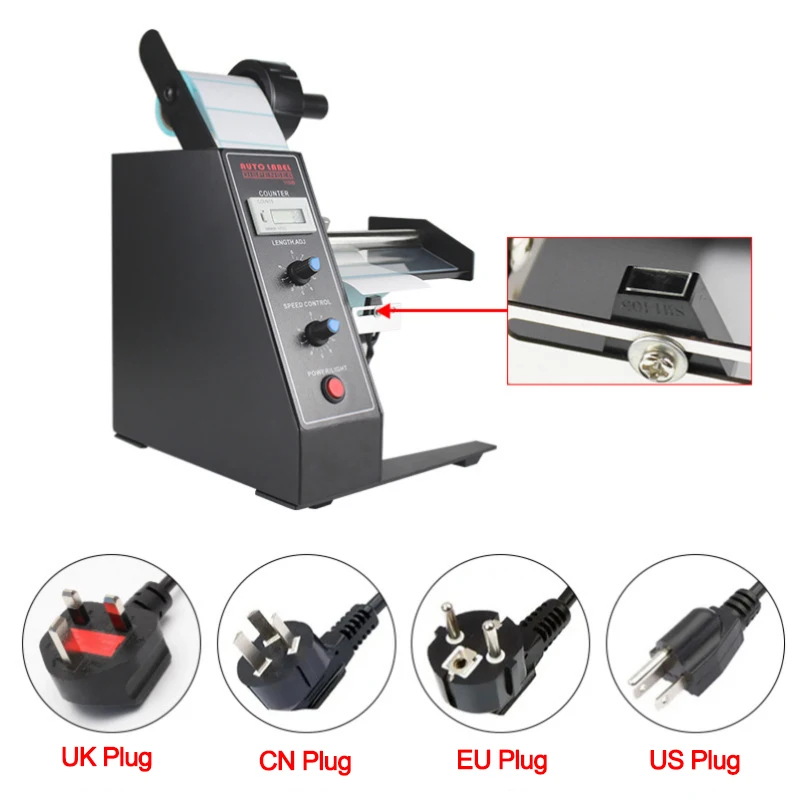 1150D Auto Label Dispenser Stripper Speed Control Counting Intelligent Induction Separation Tearing Labeling Machine