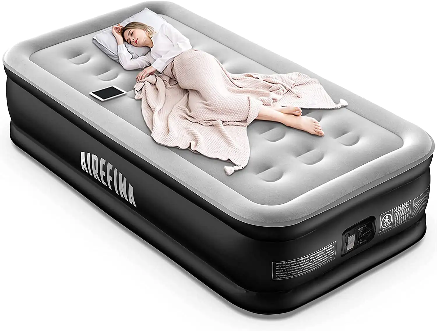 

Twin Air Mattress with Built-in , Self-Inflation/Deflation in 2 Mins