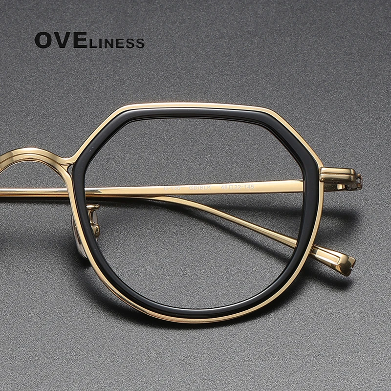 2024 ацетатная титановая оправа для очков мужчин и женщин Простые ретро