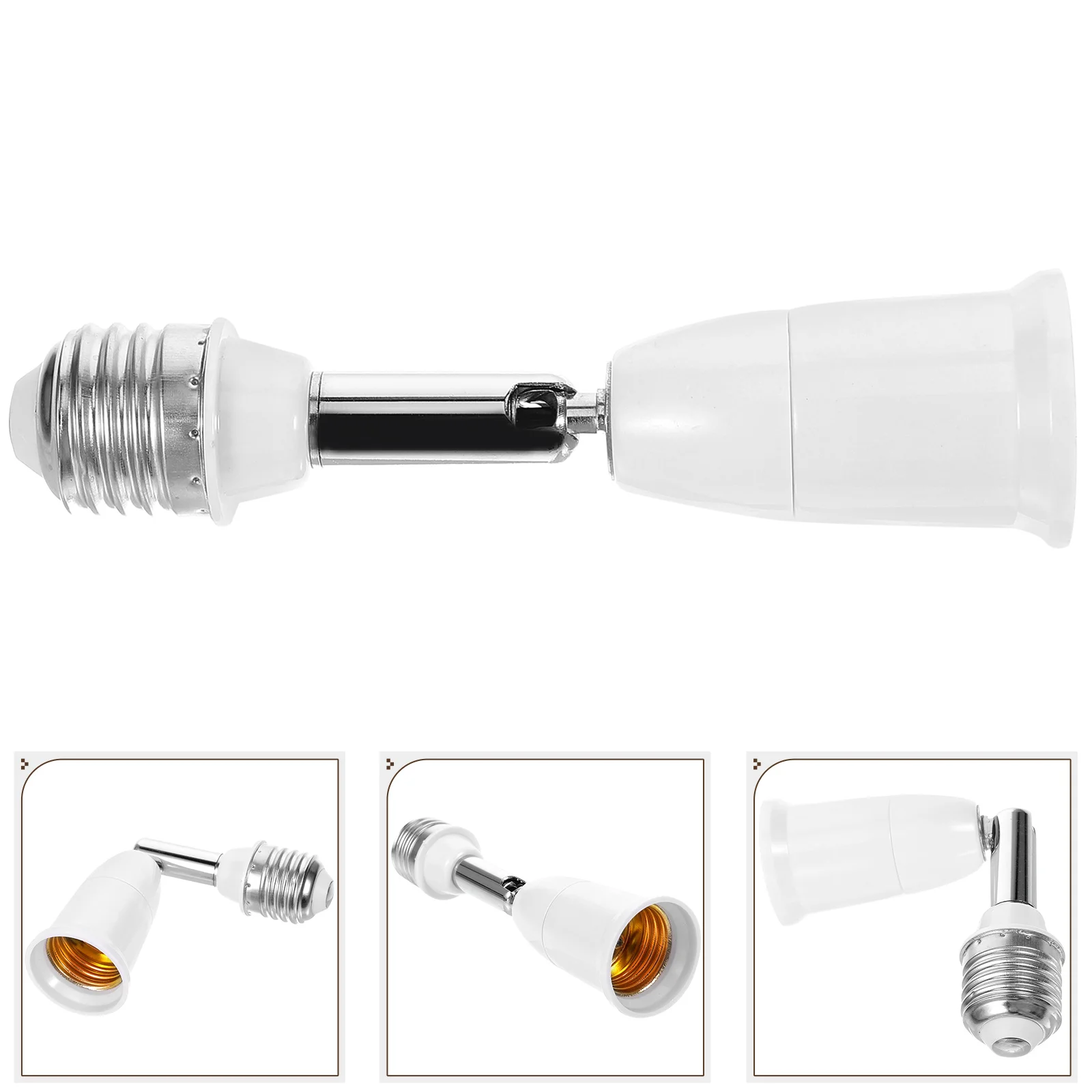 

Hose Light Bulb Extension Socket Extender Base Lamp Adapter Abs Replacement Converter