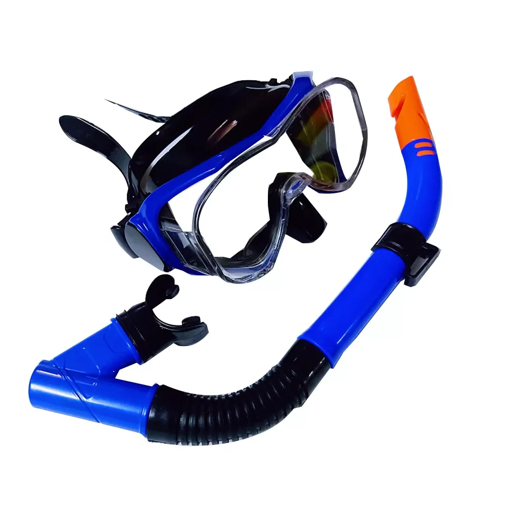 

Snorkeling Mask Wide View Dive Swimming Goggles with Dry Top Breathing System Adjustable Headband Diving Goggles for Adult