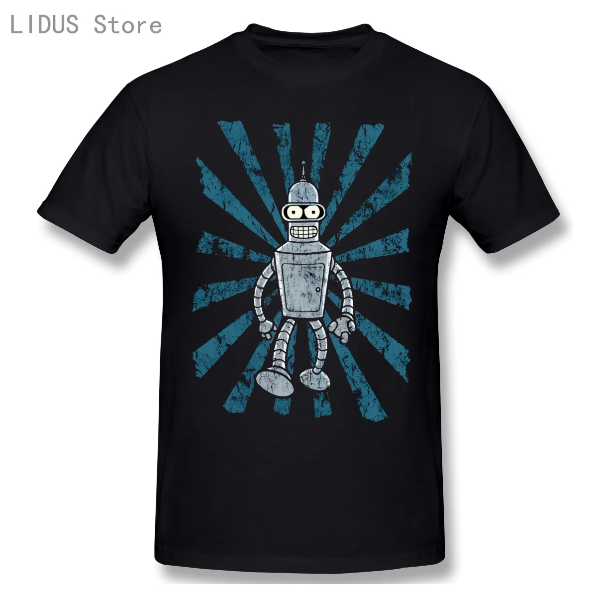 

2020-2021NEW T-Shirt 100% Cotton O-neck Printed Vintage Bender Bending Rodriguez Men Cotton Tshirts Tee Top