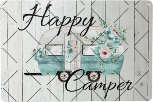 Табличка металлическая банка в деревенском стиле лагерь жестяная вывеска