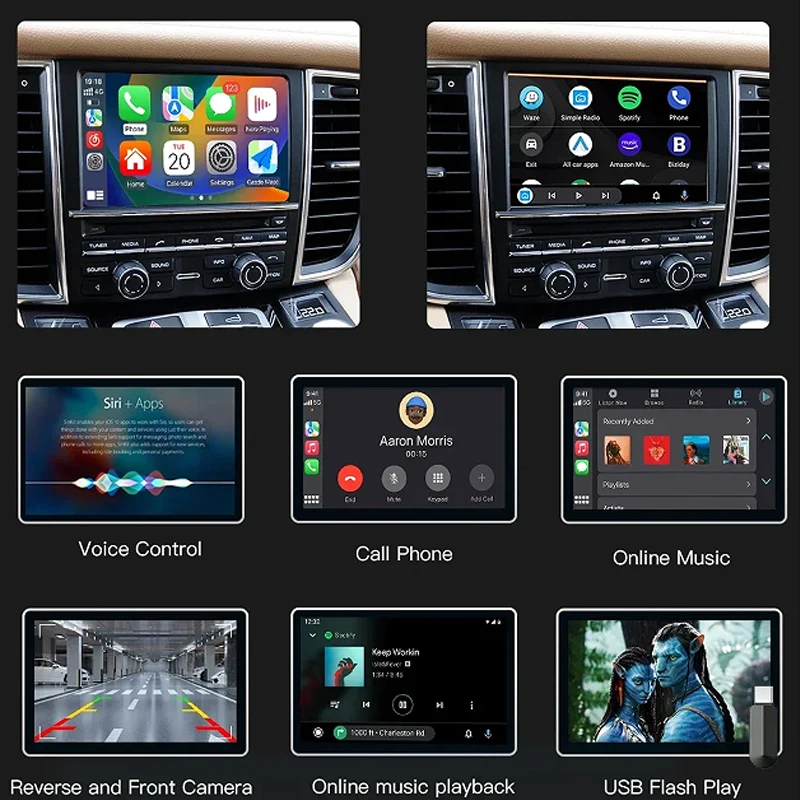 Фото Беспроводной Carplay Android Auto для Porsche PCM3.1, система Paramera Cayenee Macan Boxster 911, модуль соединения мобильного телефона №4