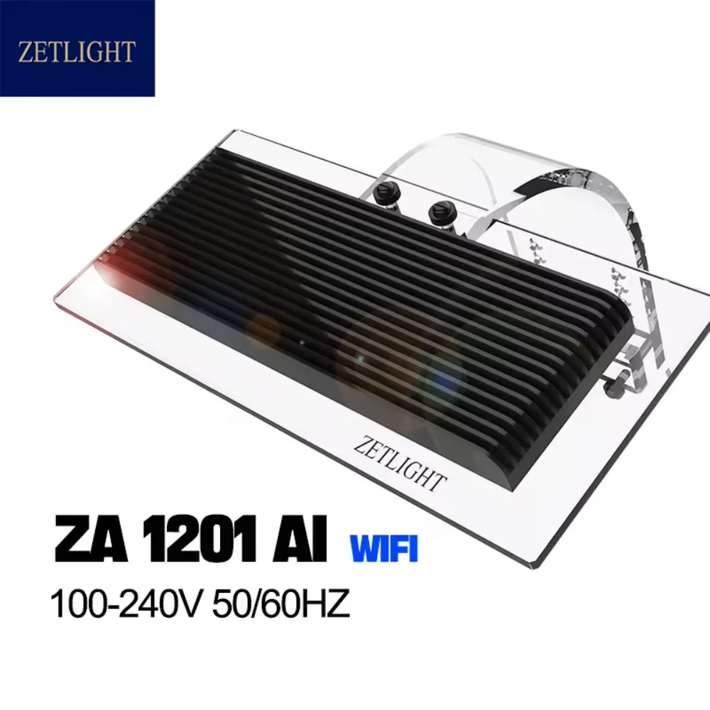 Zetlight Led Aquarium WIFI LED ZA 1201AI Полный спектр коралловых ламп для морских рифов через свет