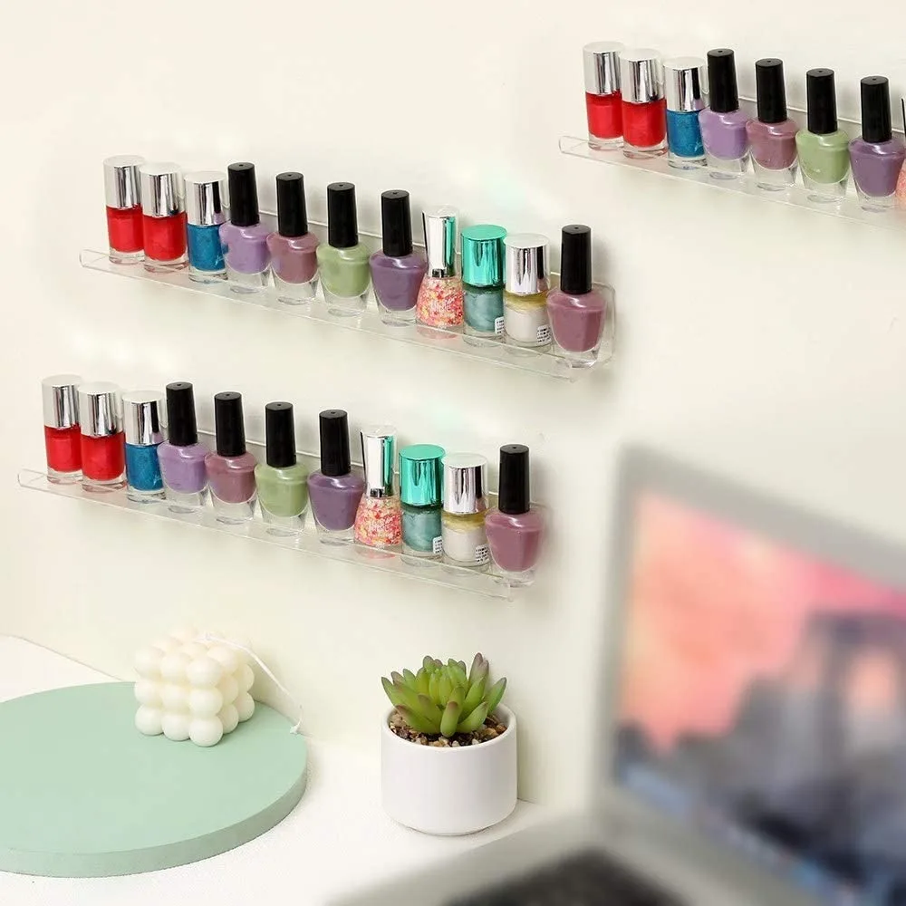 

Mounted Organizer Nail Polish Rack Display Rack Makeup Stand Floating Shelves Storage Rack Book Organizing Rack Shelves