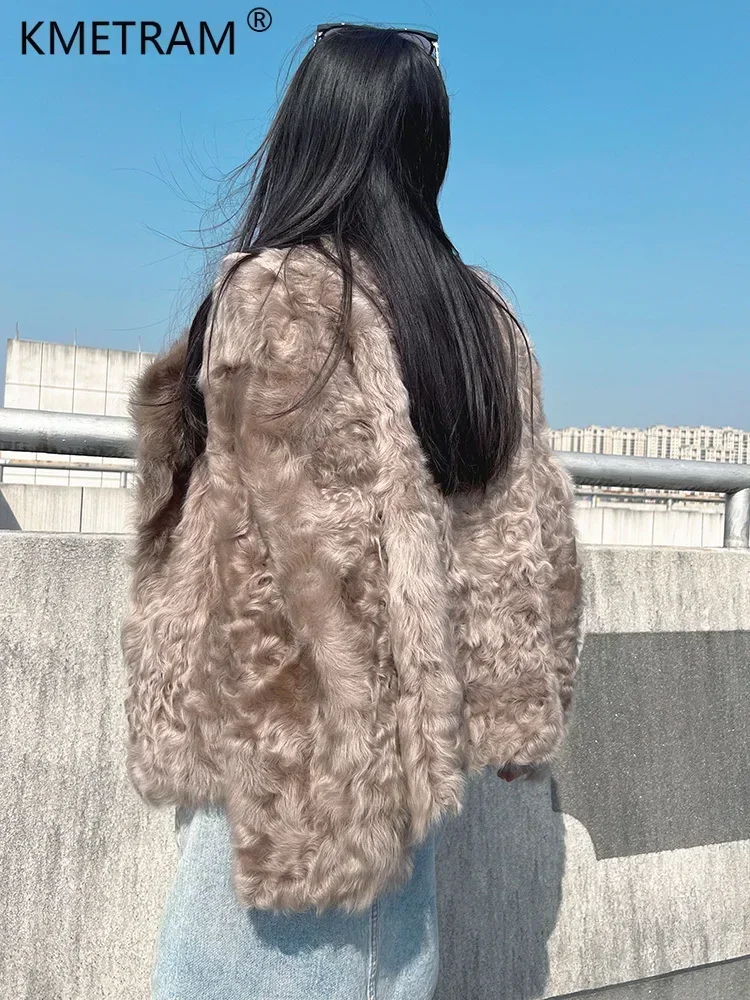 Женская куртка из натурального овечьего меха Little Lake роскошное зимнее пальто 2024