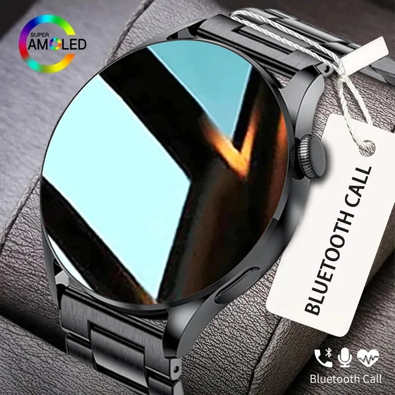 

AMOLED Bluetooth Call Men Smart Watch Blood Pressure Monitor Watch Heart Rate Sport Waterproof Smartwatch For Huawei Android IOS