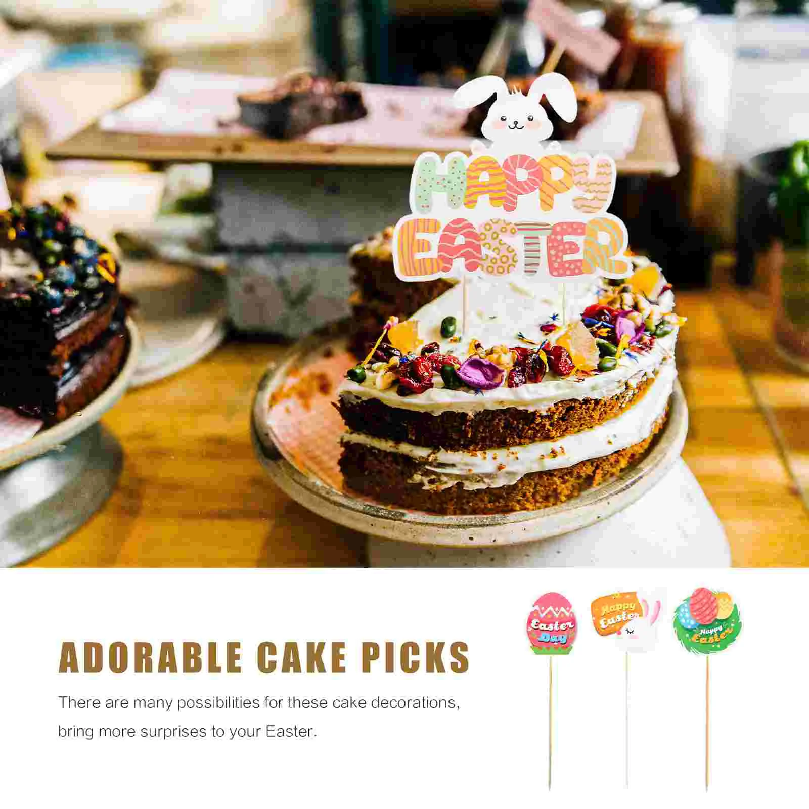 13 шт. вставка для торта с кроликом уникальные украшения очаровательные выборки