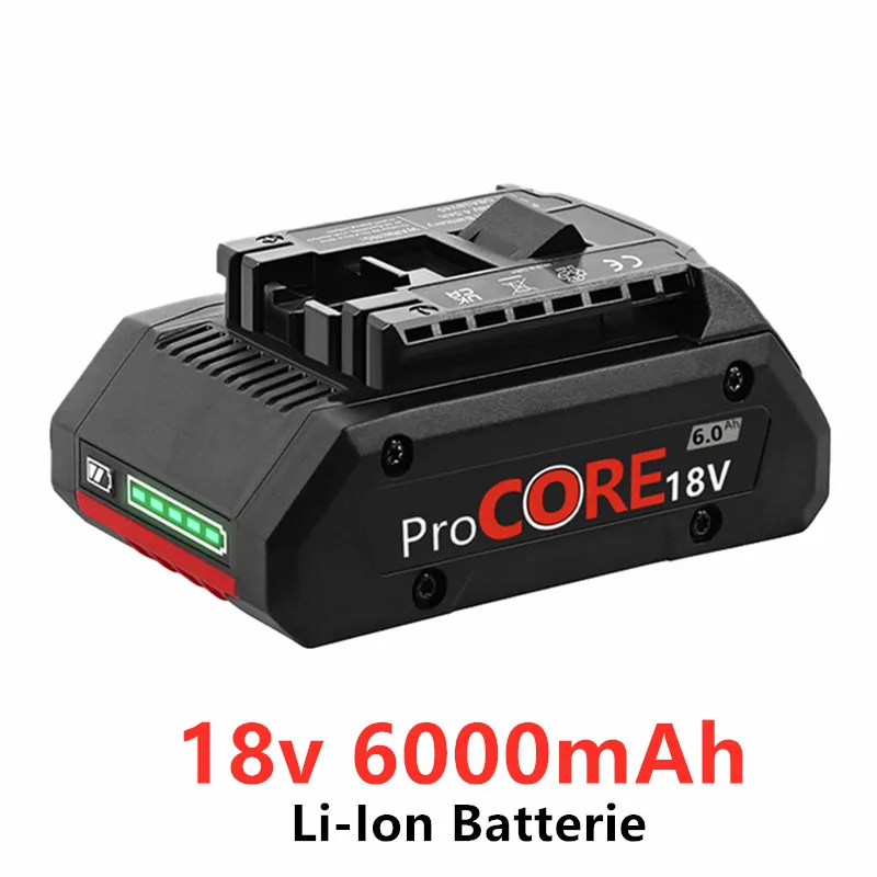 

18V 6.0Ah Li-Ion Batterie Für Procore 1600A016GB Für Bosch 18Volt Max Cordless Power Werkzeug Bohrer 21700 Zellen Gebaut-in