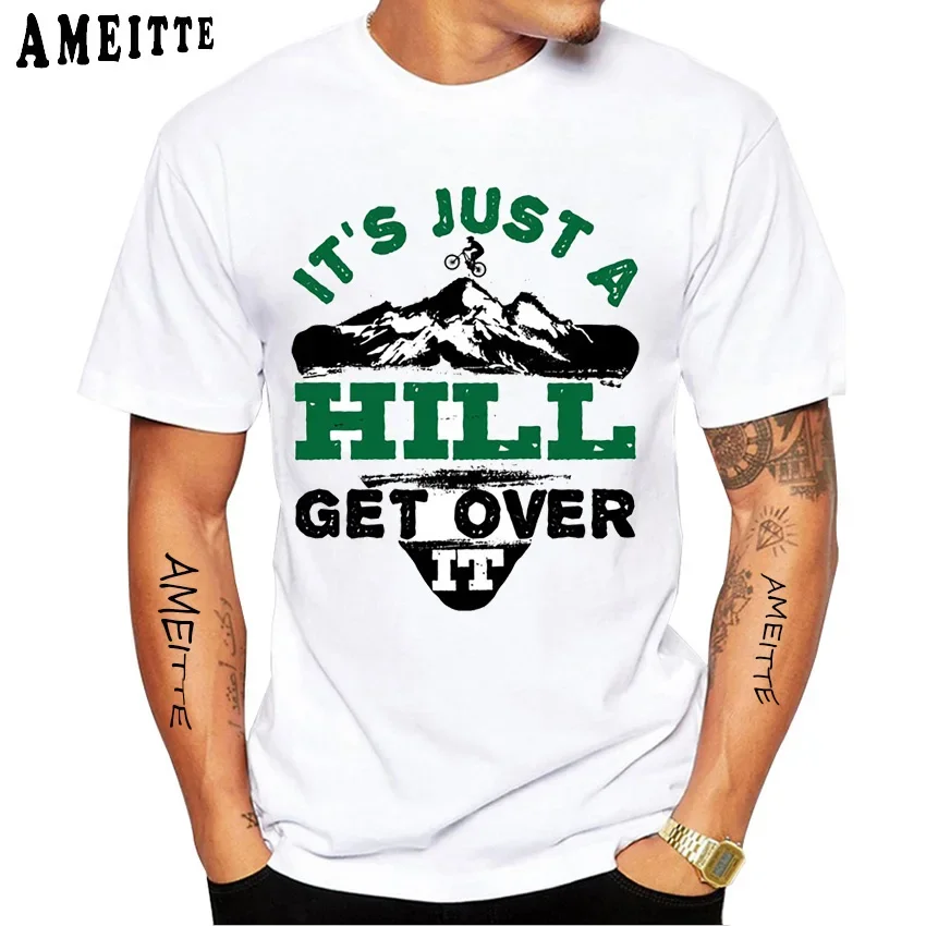 Классическая мужская футболка с надписью Eat Sleep Ride Repeat дизайнерский белый