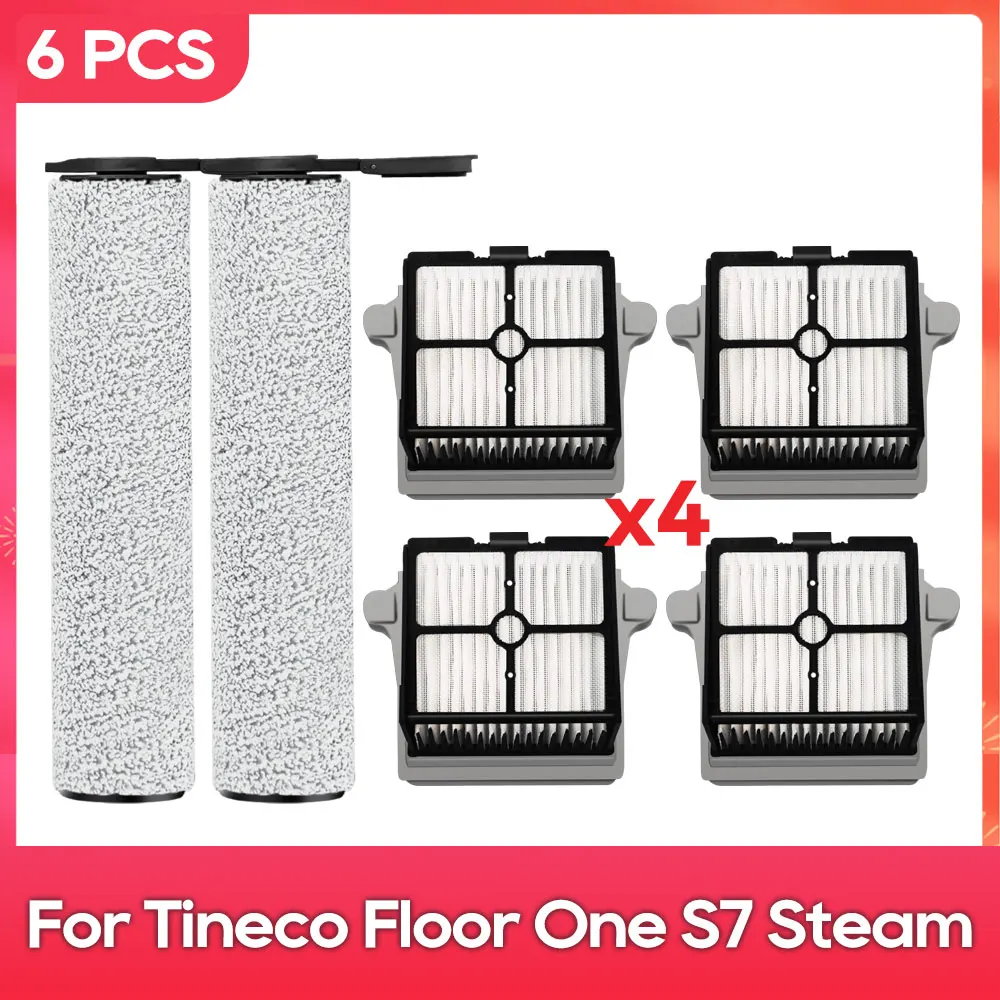 

Подходит для ( Tineco Floor One S7 Steam ) Запасные части для пылесоса Аксессуары Валиковая щетка HEPA фильтр Набор