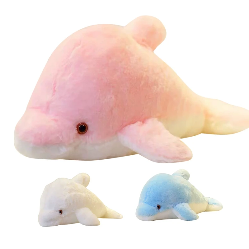 

LED Glowing Plush Dolphin Toy LED Plush Toys Dolphin Pillow Gift for Kids on Christmas Birthday Festivals