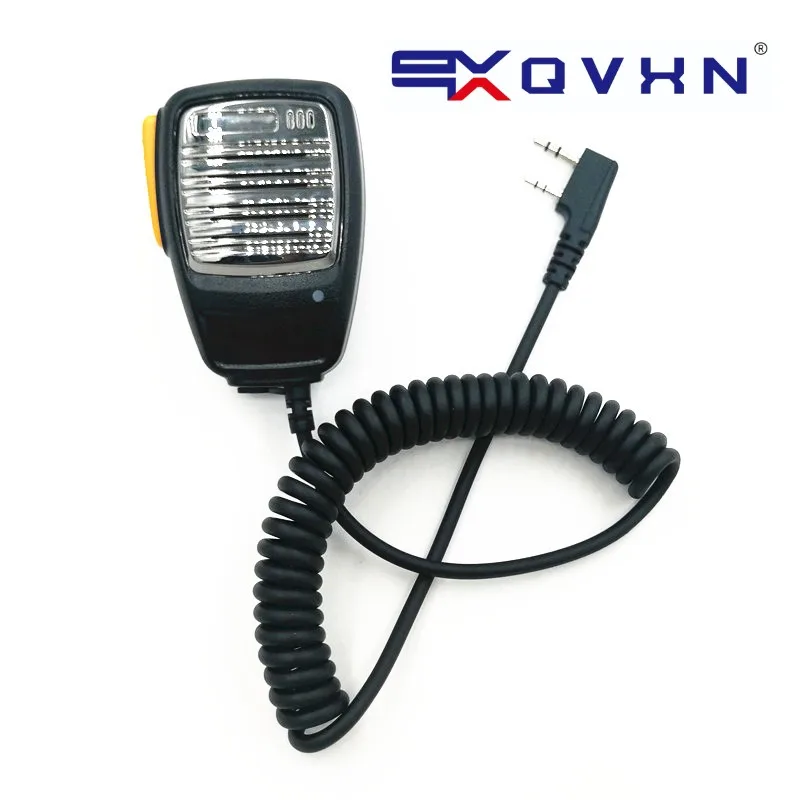 QVXN-SM-4--altavoz de mano con micrófono PTT, accesorios tangente para Kenwood, Walkie Talkie Baofeng， radio comunicador ，