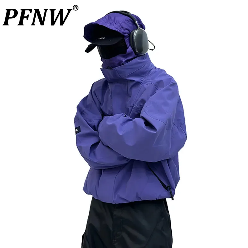 

Мужская уличная куртка PFNW с капюшоном и вышивкой, ветрозащитное пальто, техническая одежда в стиле сафари, осень 2023, мужские топы 28W1756