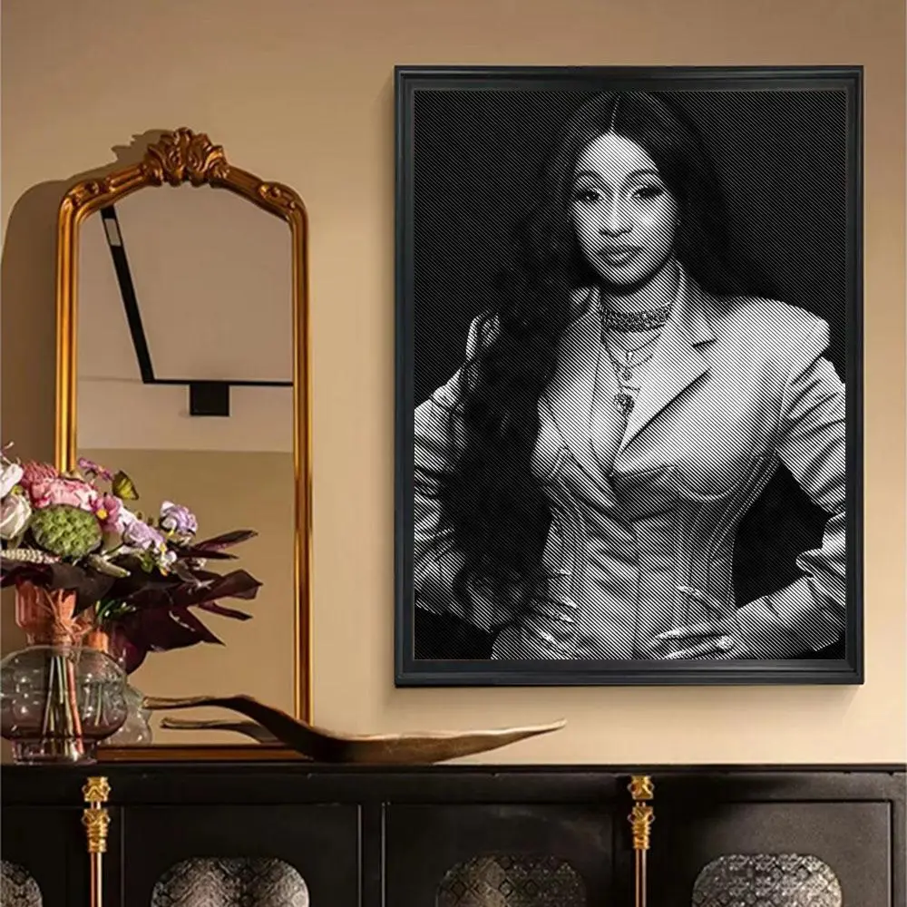 C-cardi B Music Stars Альбом Ретро Печать Плакат Высококачественная Водонепроницаемая