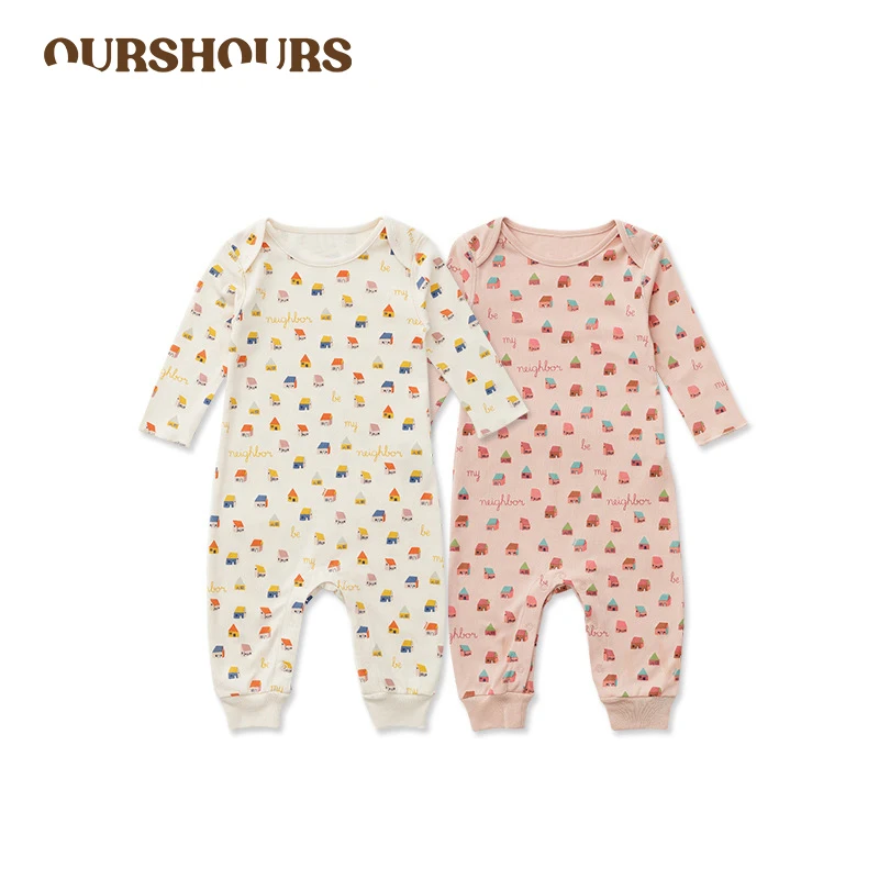 

Infant Long Sleeve Jumpsuits Newborn Onesie Clothes For Boys Girls Cotton Soft Baby Bodysuits Kids Toddler Cute Print Rompers