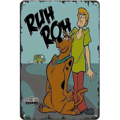 

Металлическая табличка Scooby Shaggy