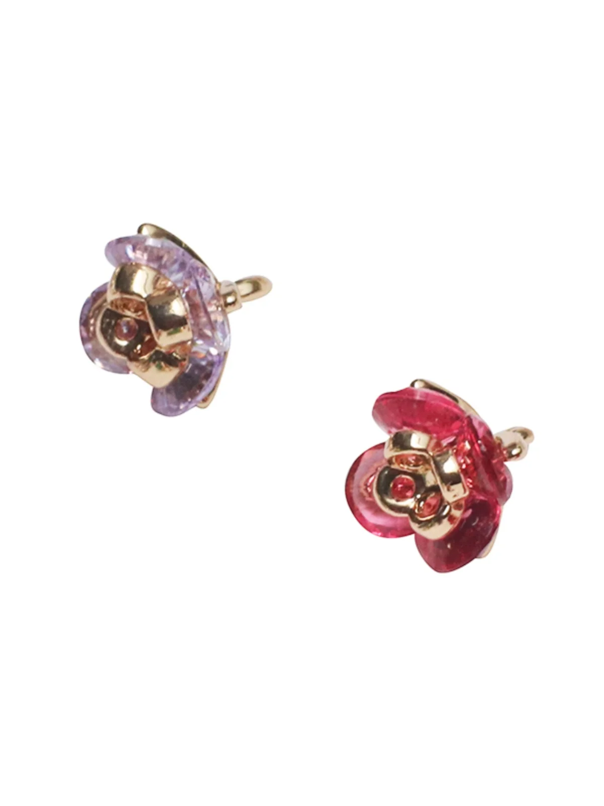 Ретро Sle медь инкрустированный цирконом мини-цветок универсальный кулон DIY