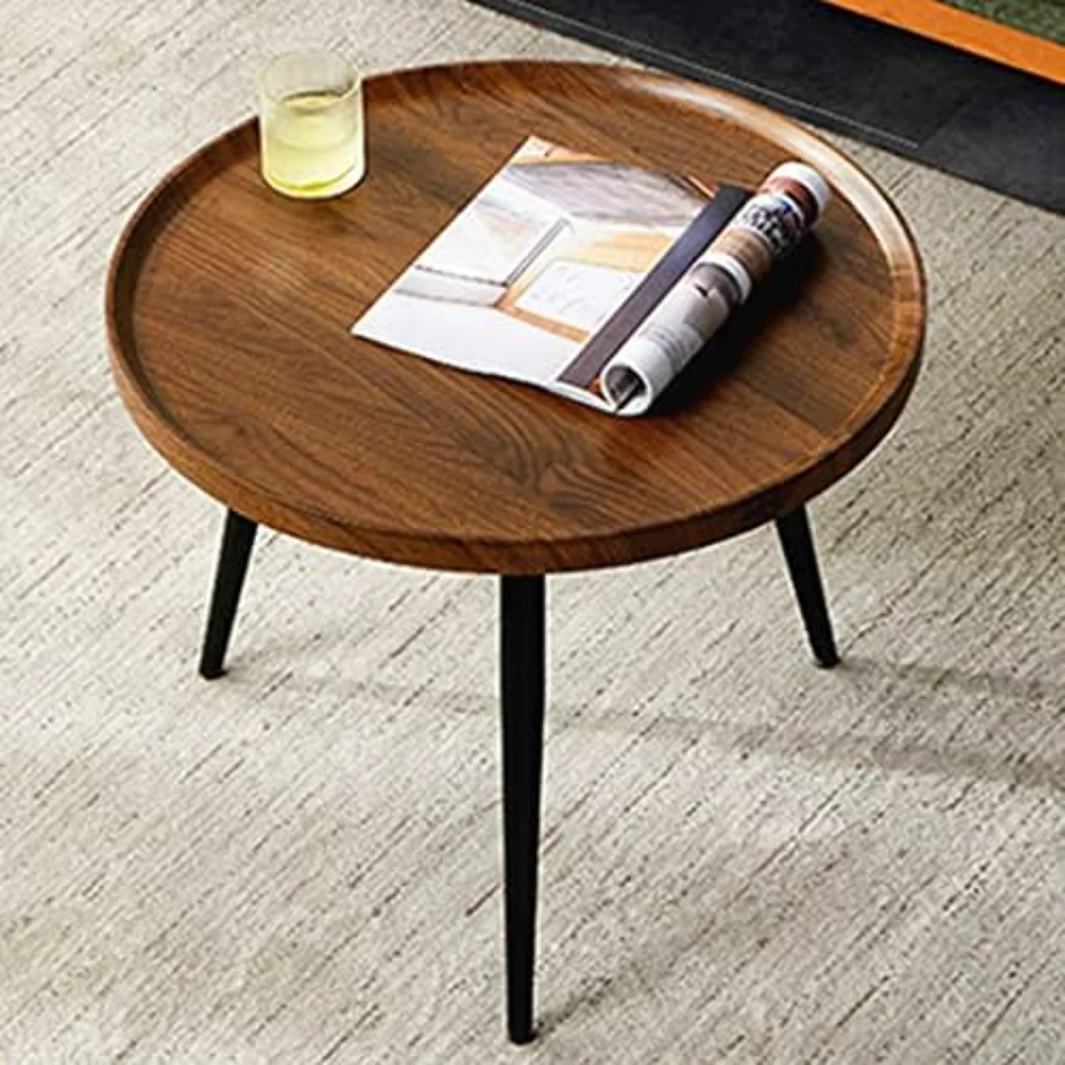 Деревянный журнальный столик из орехового дерева деревенские раскладные