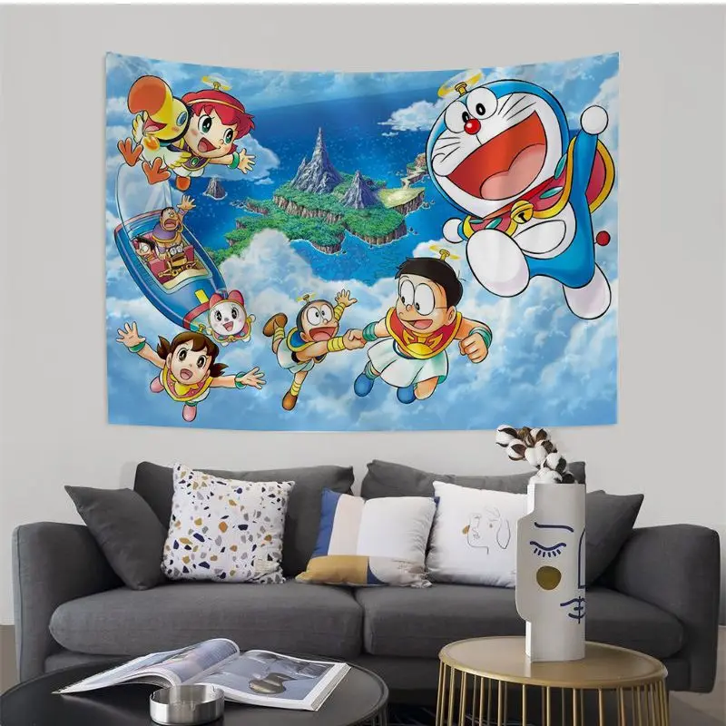 Настенный гобелен с рисунком дораэмона Богемские настенные гобелены мандала