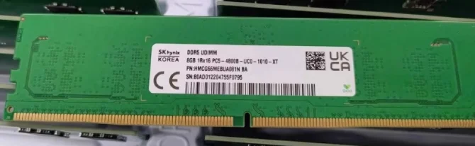 Для HMCG66MEBUA081N AA Hynix 8G 1RX16 PC5-4800B-U DDR5 настольная память