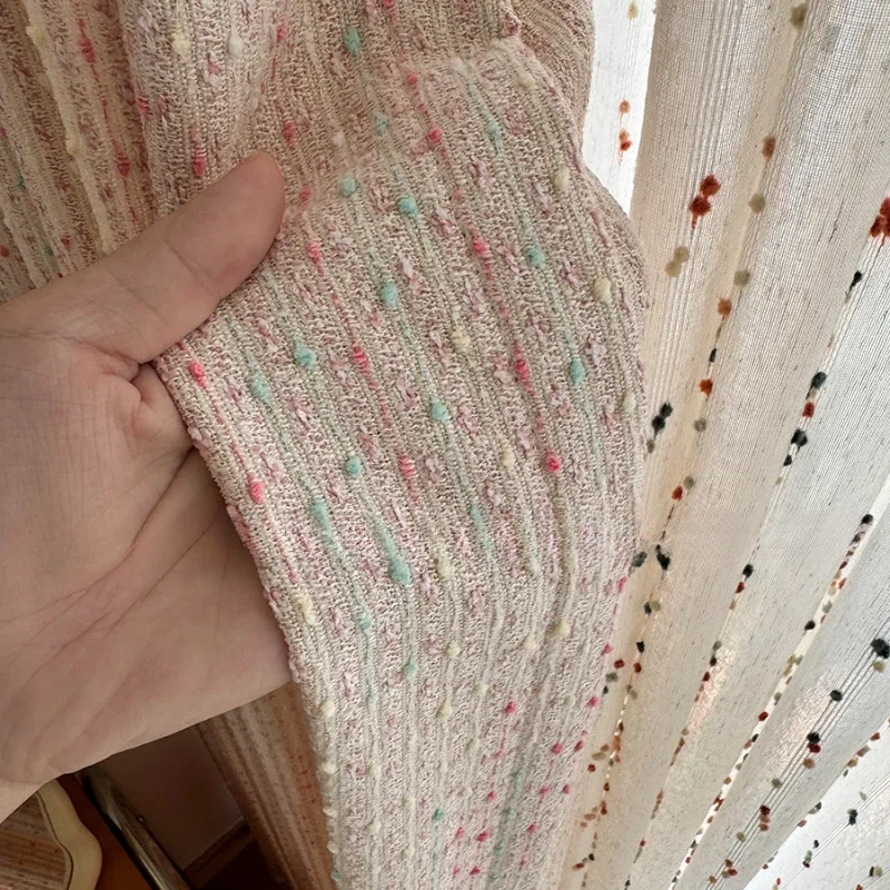 Милые шерстяные разноцветные украшения в виде фасоли детские шторы из синели для