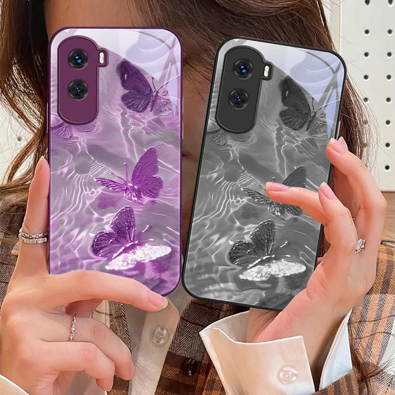 Lucky Butterfly White для Honor 200 90 8X 9X Pro Lite P50 P40 Nova 10 11i P60 Magic4 6 Mate 20 50 Чехол телефона из