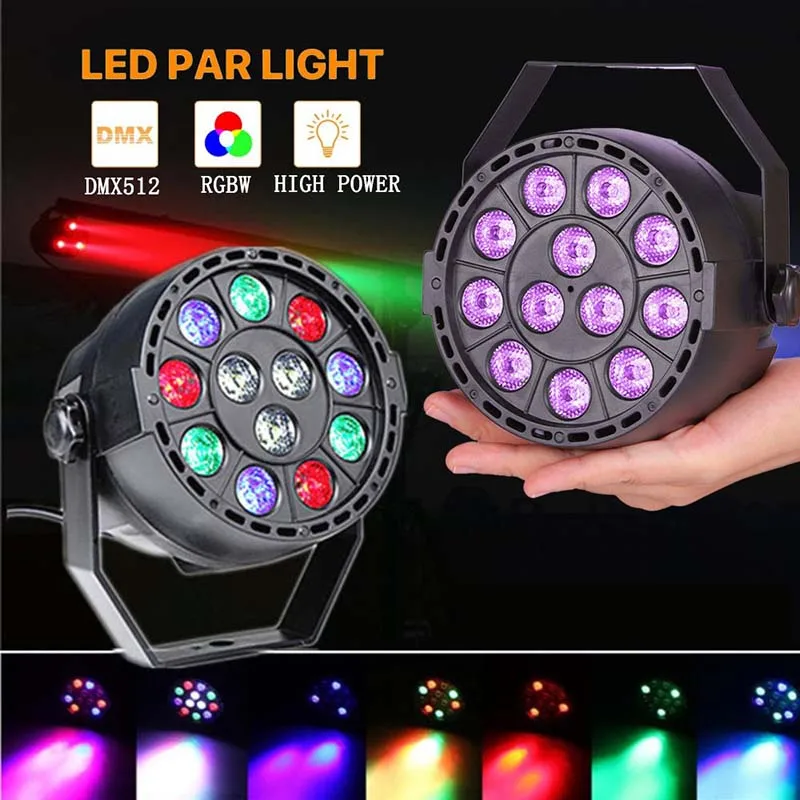 

Led Par Light 12x3W DJ Party Lights RGBW Disco Effect Stage Lighting With 8 Channels Decoration For Decoration Stage Atmosphere