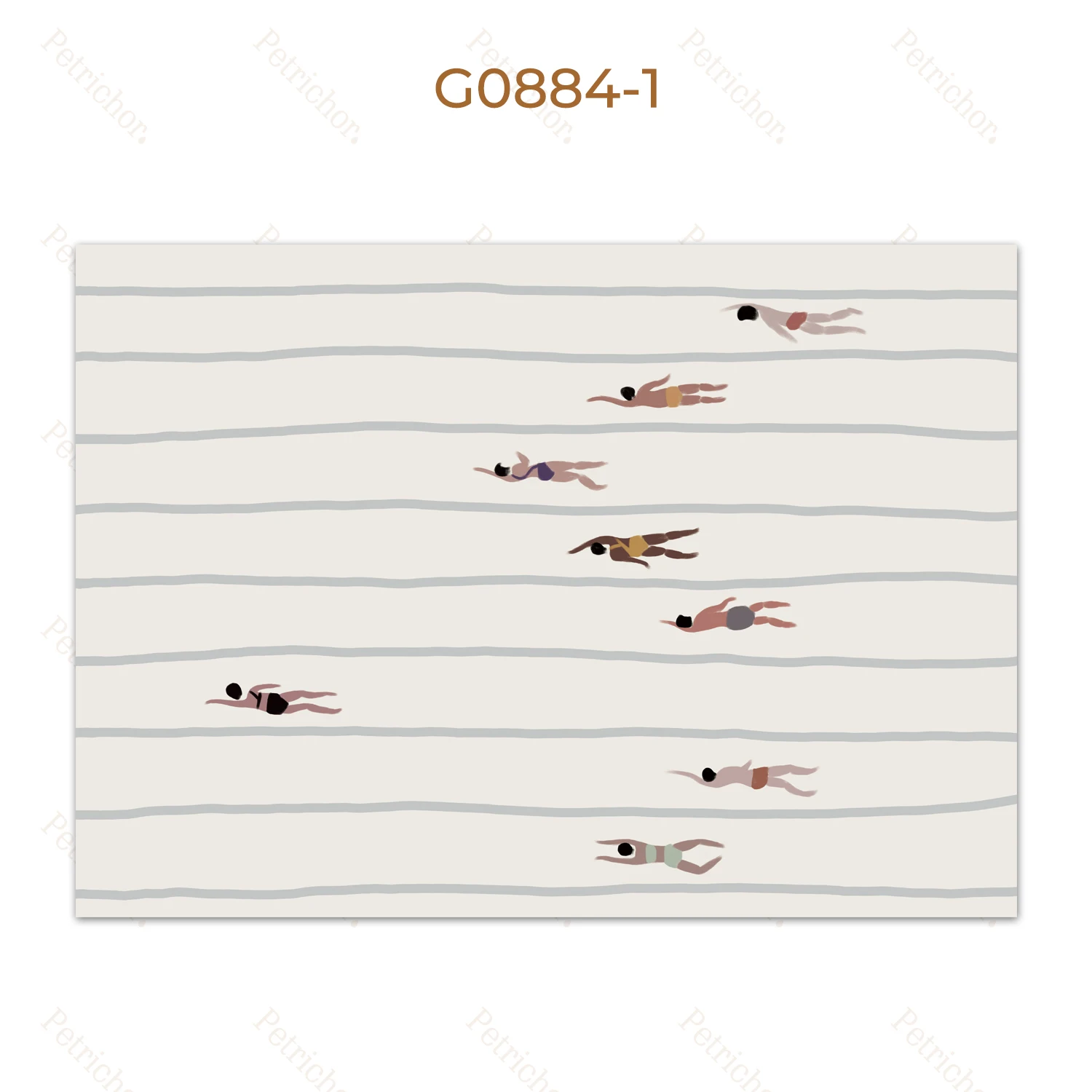 

Печать на холсте "Женщины-плавчицы" Nordic style