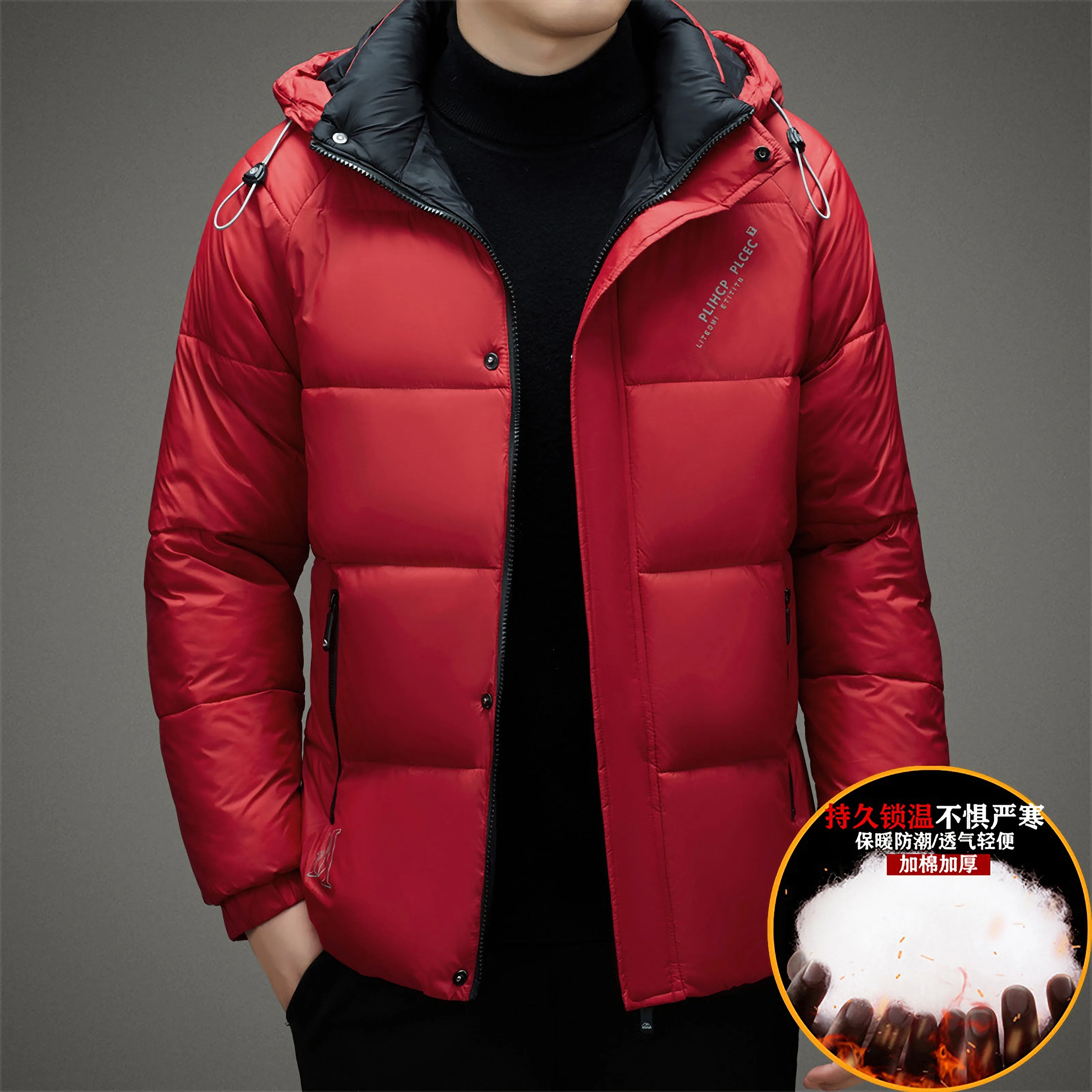High Quality Winter Jacket With Hoodie For Men Parkas Jaqueta Masculina Doudoune Homme Chamarras Para Hombre 2022 Jackets Coats