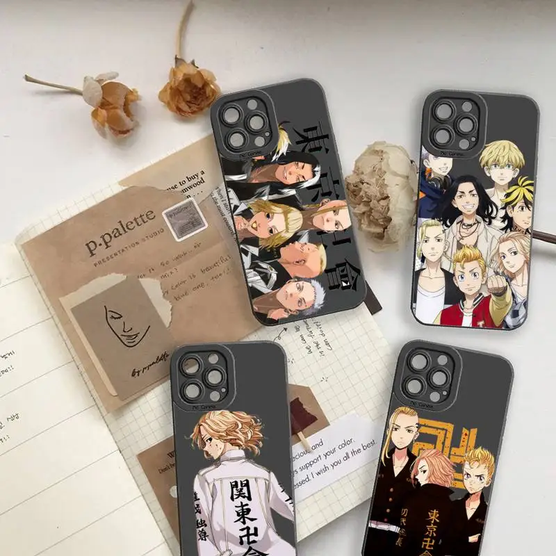 

Anime Tokyo Revengers manjiro sano Phone Case For iPhone 13 12 11 Pro MAX Mini X XS XR 7 8 Plus Camera Lens Liquid Silicone