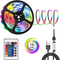 led strip light usb 5v 5050 2835 bluetooth control powered flexible lamp tape infrared tv screen luces party bedroom decoration
