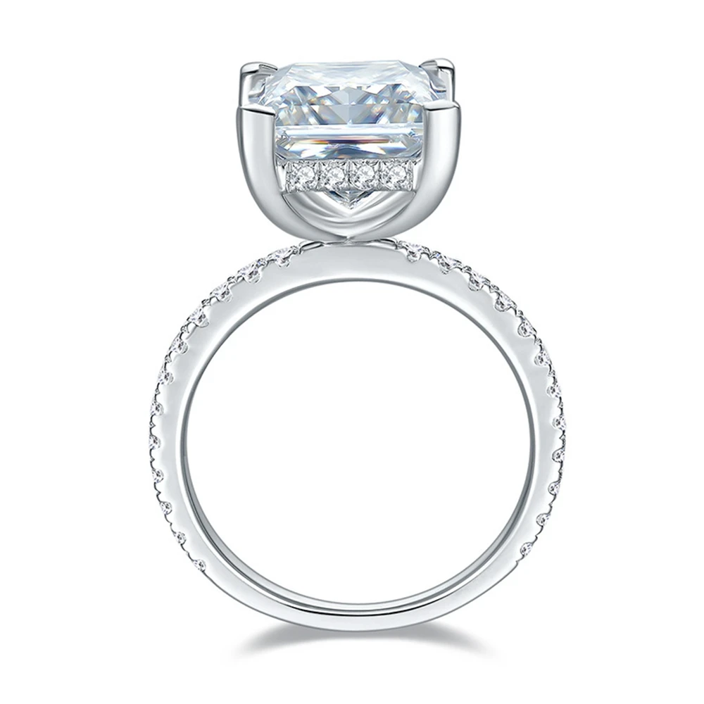 Wong Rain 100% Серебро 925 пробы 3EX VVS1 D цвет 9 5 мм принцесса вырезанные бриллианты