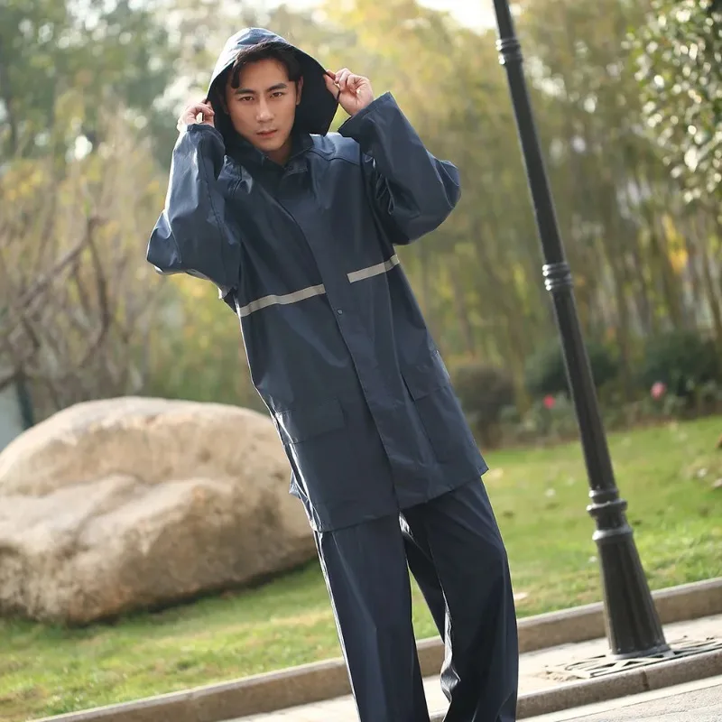 Уличный дождевик для езды на мотоцикле брюки костюм светоотражающая ткань