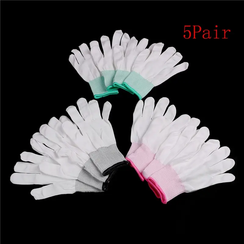 

5pair Antistatic Gloves Anti Static ESD Electronic Working Gloves pu coated palm coated finger PC Antiskid for Finger Protection