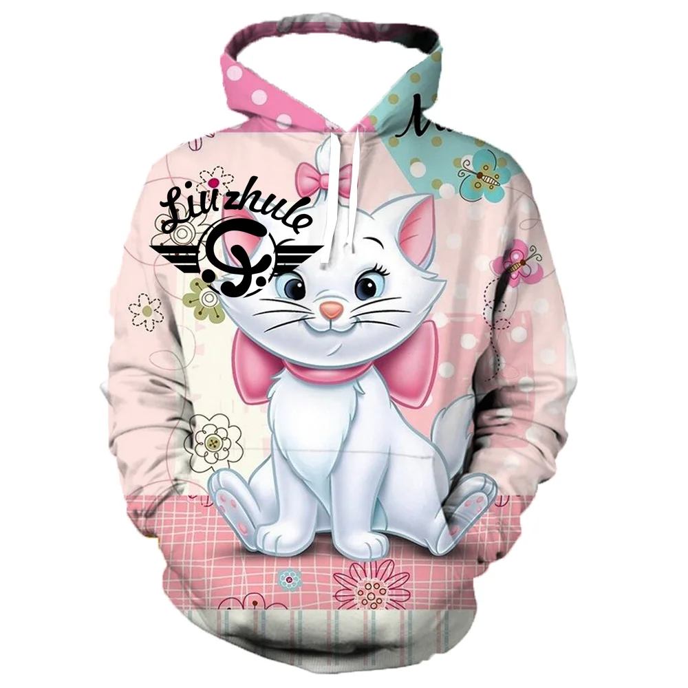 Anime Mary Noble Cat 3D Digital printing Hoodies Men Women Sweatshirt Hoodie Harajuku Fashion Kids Streetwear Boy Girl Clothes