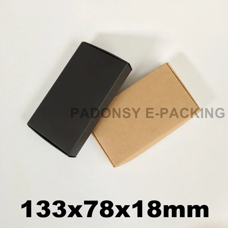 

13.3*7.8*1.8cm Kraft Boxes ECO Friendly Phone Case Carton Packaging Cardboard Box for Small Boutique Business Free Shipping