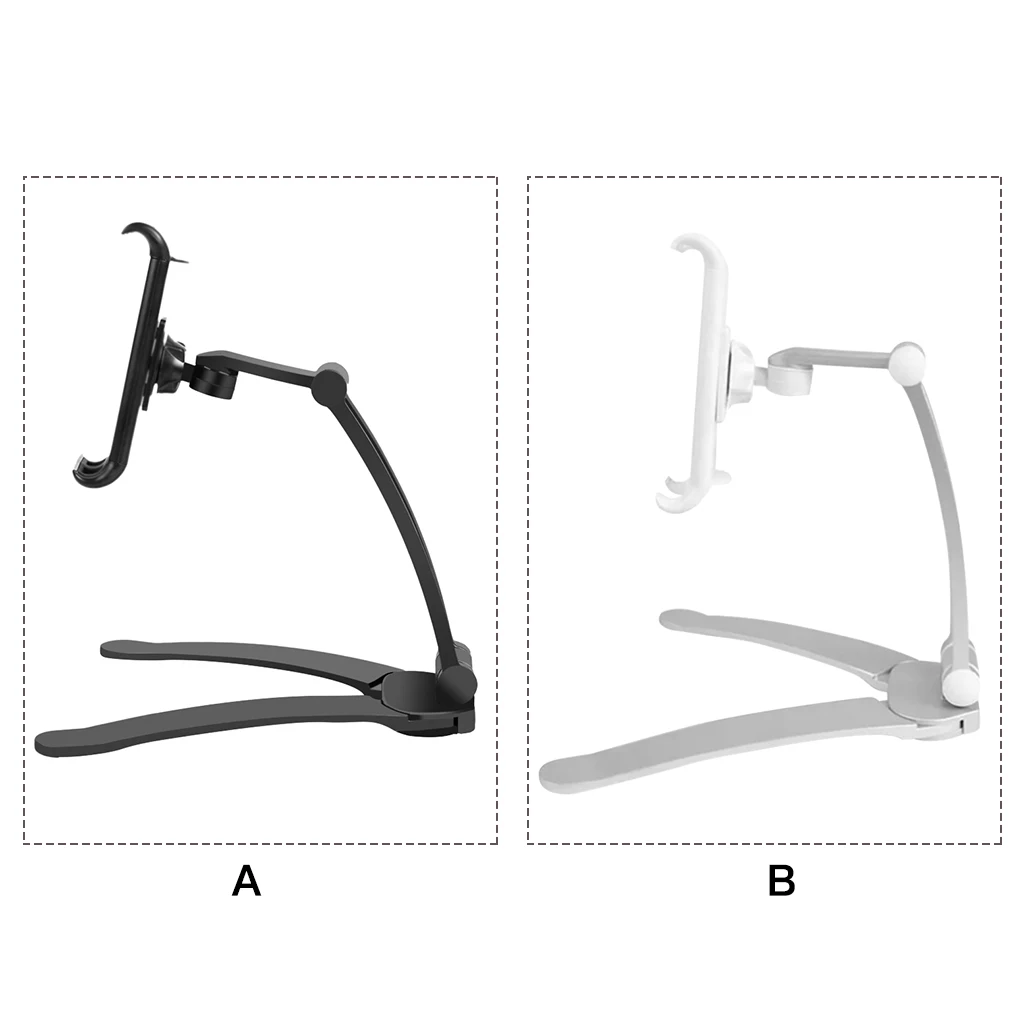 

Kitchen Wall Desk Tablet Stand 360 Degrees Rotating Tablet Mount Stand Adjustable Metal Bracket Smartphones Rotating Holders