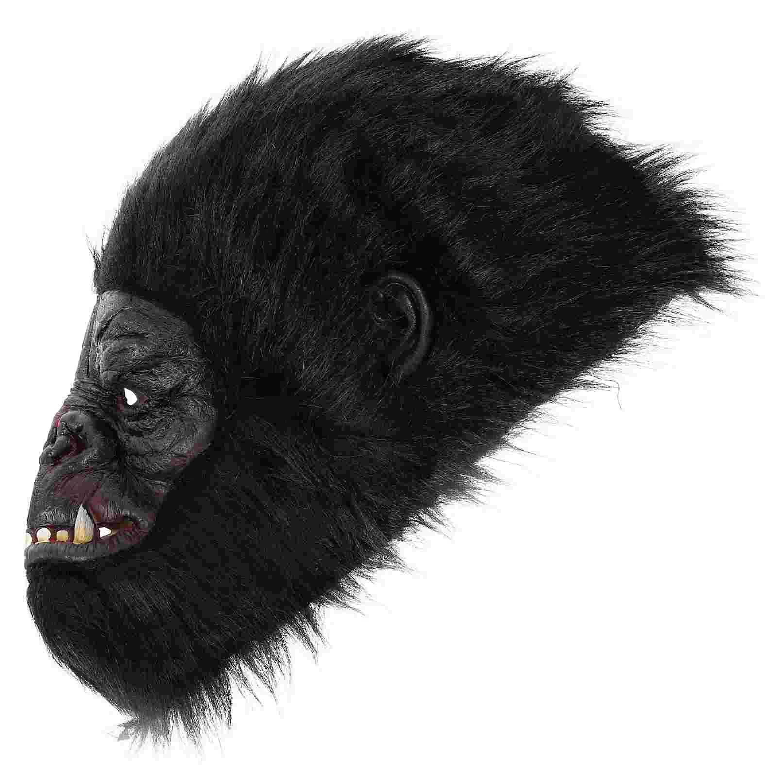 

Маска на голову в виде животного на Хэллоуин, головной убор гориллы для маскарада, Хэллоуина, аксессуары для косплея