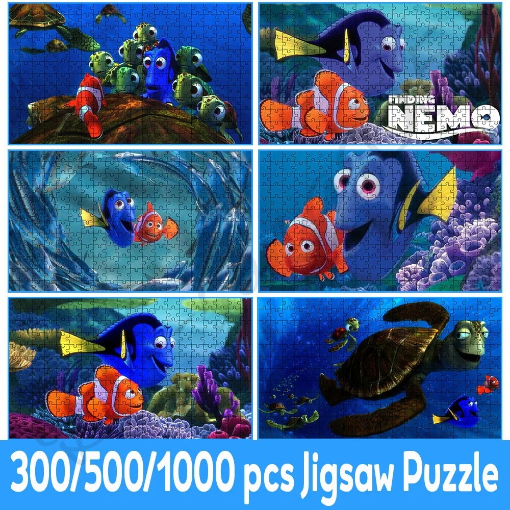 

Пазл «В поисках Немо» для взрослых, мультяшный пазл, 35/300/500/1000 шт., рыба-клоун, игрушка для Отца и Сына