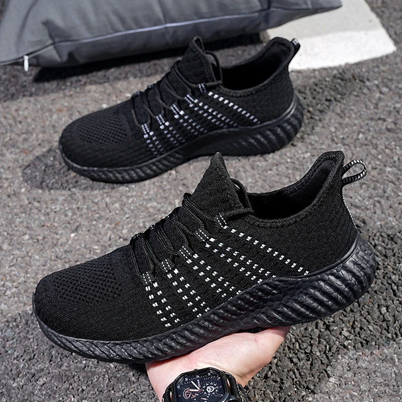 

2023 Men Comfortables Breathable Non-leather High Quality Lightweight Running Gym Shoes Sneakers Jogging Plus 48