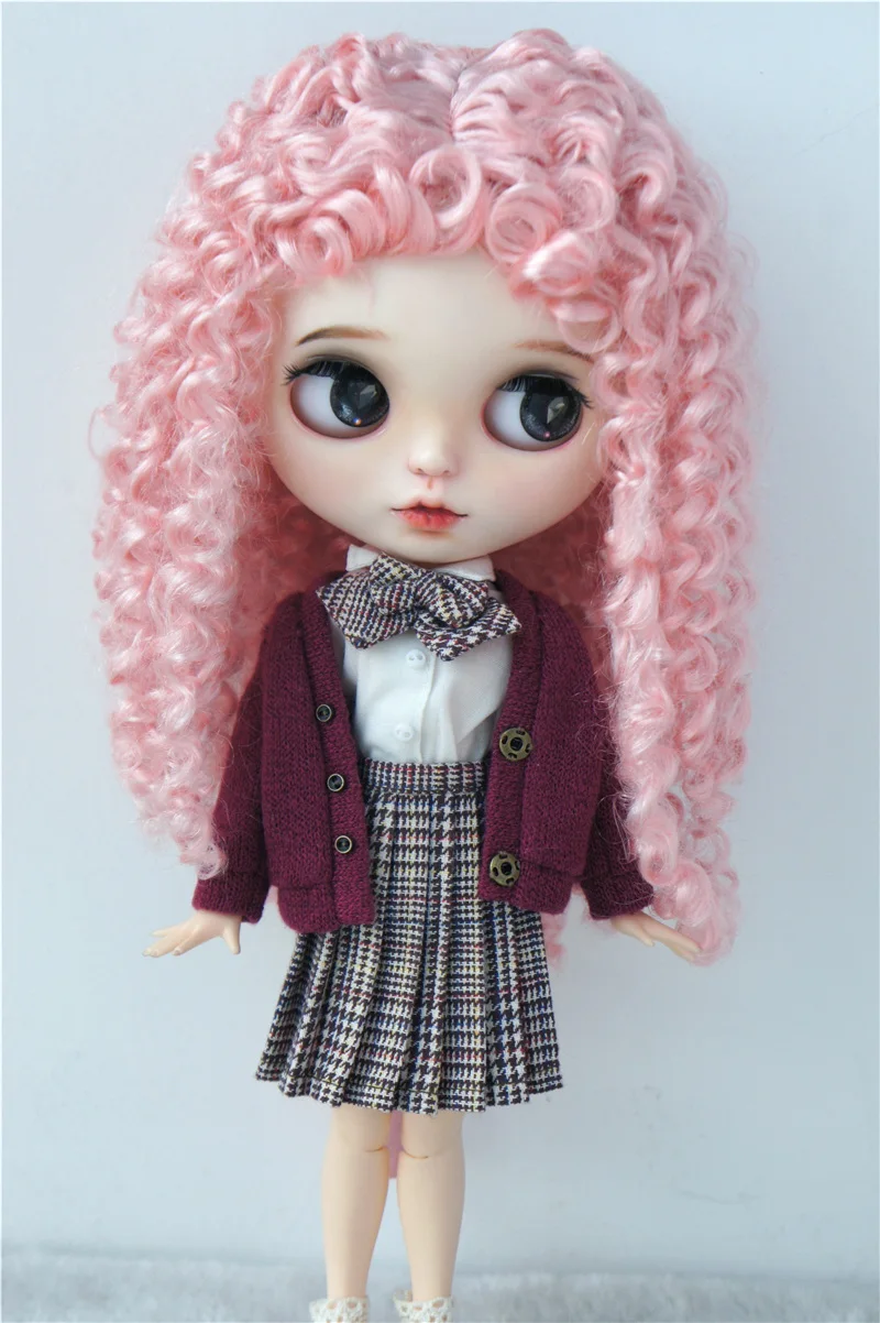 JD145 1/6 1/4 1/3 курчавый BJD синтетические мохеровые парики YOSD MSD SD волосы для кукол