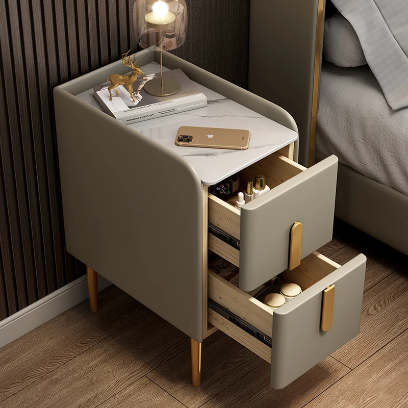 Простой роскошный прикроватный столик недорогой скандинавский Маленький