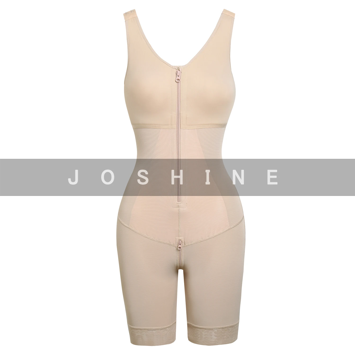 Women Zipper Butt Lifter Fajas Shapewear High Waist Bodysuit With Seamless Bodyshaper Fajas Reductoras Y Modeladoras Para Mujere